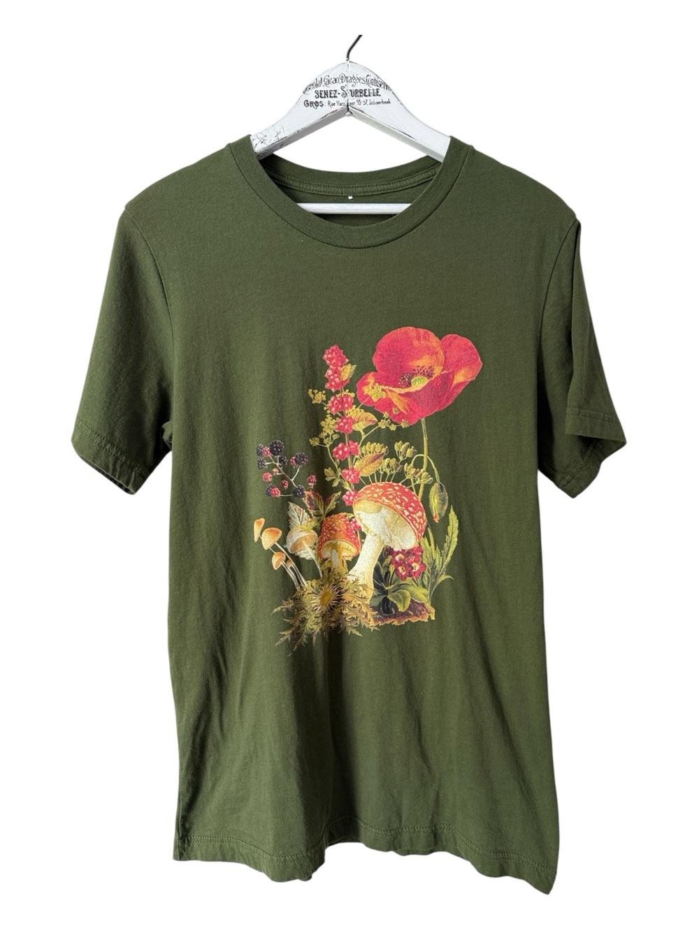 Botanical Graphic T Shirt Cottagecore Maybe Size S